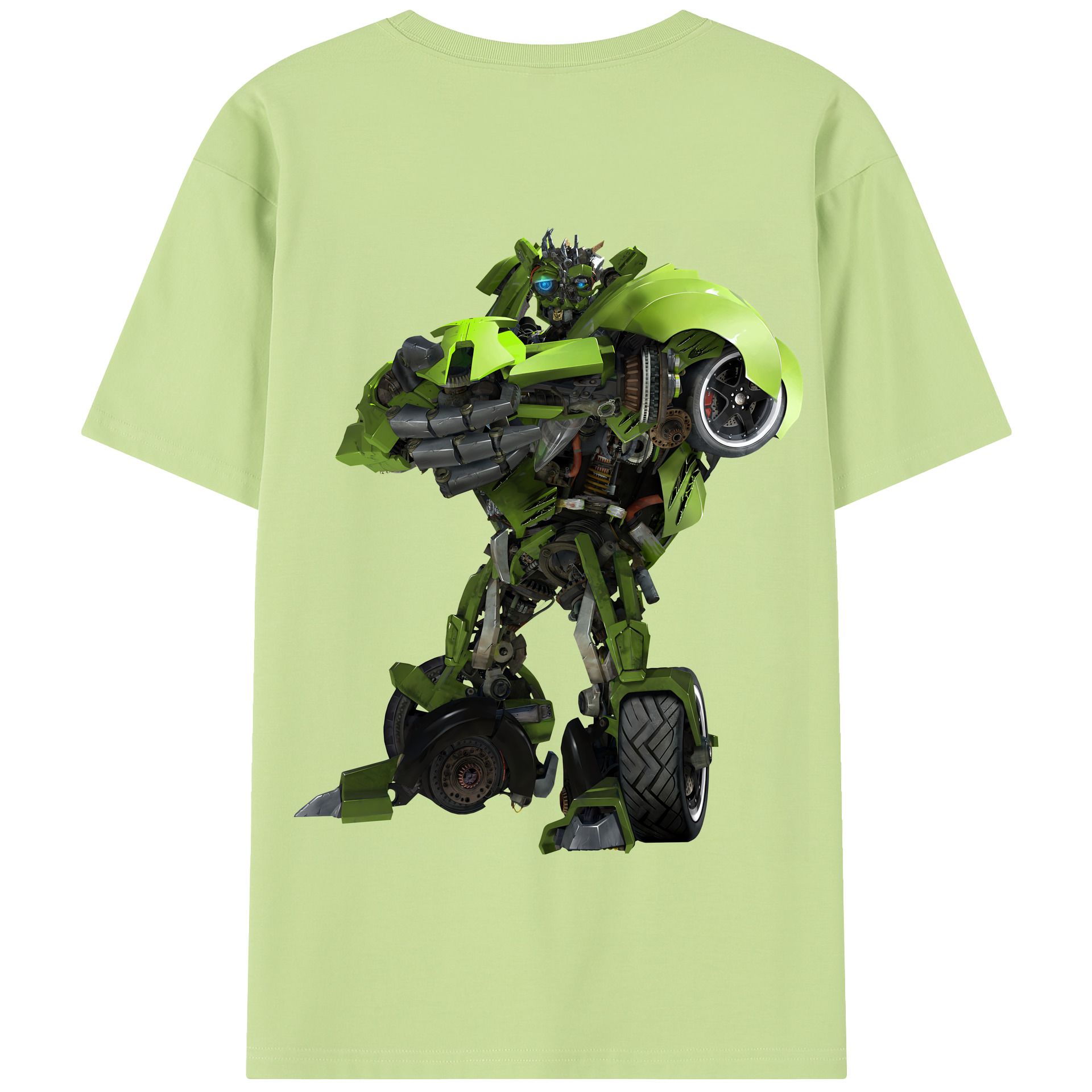 （画像用） Transformers トランスフォーマー 綿100％半袖Tシャツ（背面プリント）